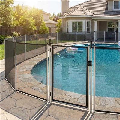 Durable Aluminum PVC Mesh Safety Pool Fencing