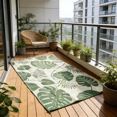 Reversible UV-Resistant Outdoor PP Mat For Patio Camping